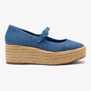 LARROUDÉ Blair Flatform - Blue Stoned Denim
